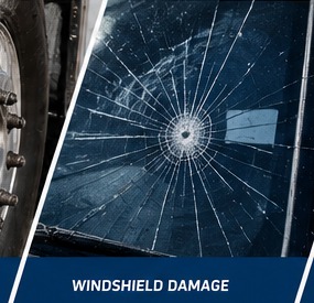 Cracked windshield